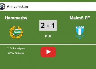 Hammarby conquers Malmö FF 2-1. HIGHLIGHT