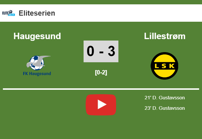 Lillestrøm beats Haugesund 3-0. HIGHLIGHT