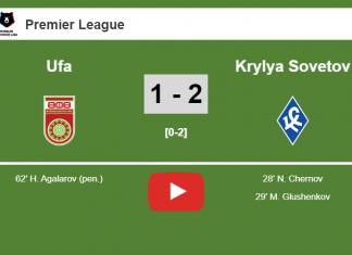 Krylya Sovetov beats Ufa 2-1. HIGHLIGHT