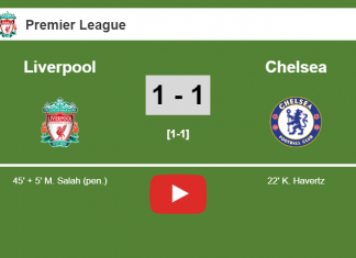 Liverpool seizes a draw against Chelsea. HIGHLIGHT