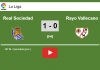 Real Sociedad beats Rayo Vallecano 1-0 with a goal scored by M. Oyarzabal. HIGHLIGHT