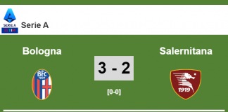 Bologna beats Salernitana after recovering from a 1-2 deficit. HIGHLIGHT