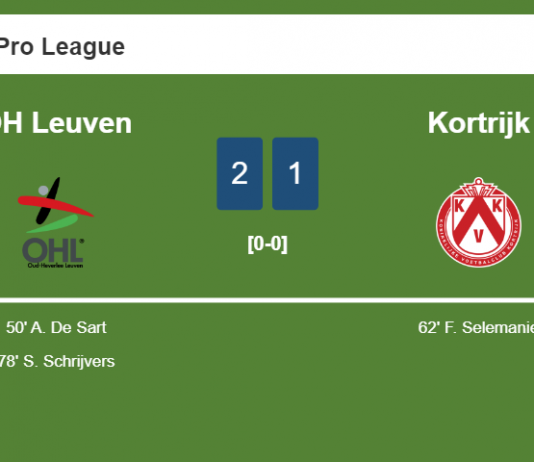 OH Leuven beats Kortrijk 2-1