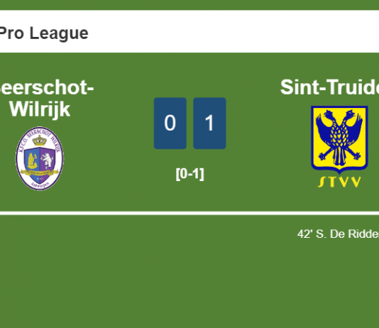 Sint-Truiden conquers Beerschot-Wilrijk 1-0 with a goal scored by S. De Ridder