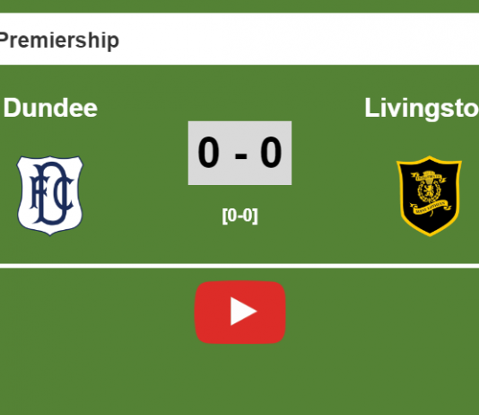 Dundee draw 0-0 with Livingston on Saturday. HIGHLIGHT