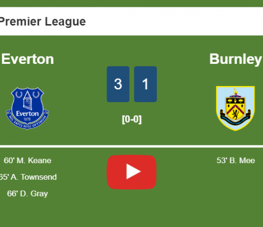Everton overcomes Burnley after recovering from a 0-1 deficit. HIGHLIGHTS