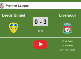Liverpool prevails over Leeds United 3-0. HIGHLIGHT