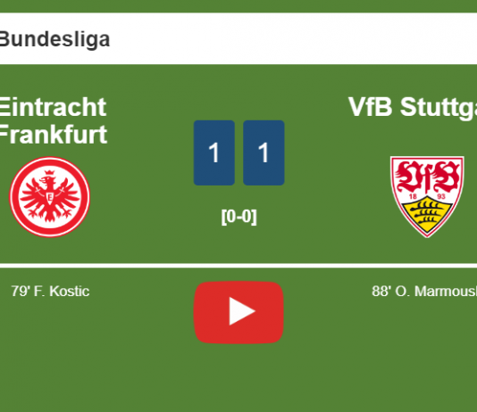 VfB Stuttgart clutches a draw against Eintracht Frankfurt. HIGHLIGHT