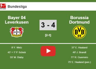 Borussia Dortmund defeats Bayer 04 Leverkusen 4-3. HIGHLIGHT
