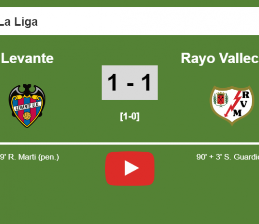 Rayo Vallecano seizes a draw against Levante. HIGHLIGHT