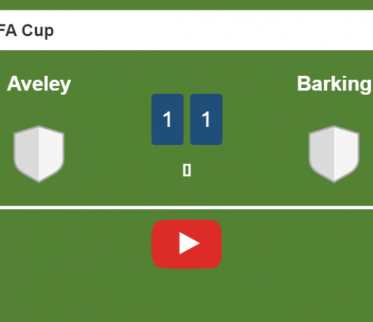 Aveley and Barking draw 1-1 on Monday. HIGHLIGHTS