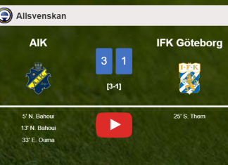 AIK conquers IFK Göteborg 3-1. HIGHLIGHTS