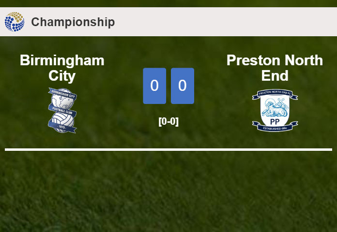 Birmingham City draws 0-0 with Preston North End on Saturday