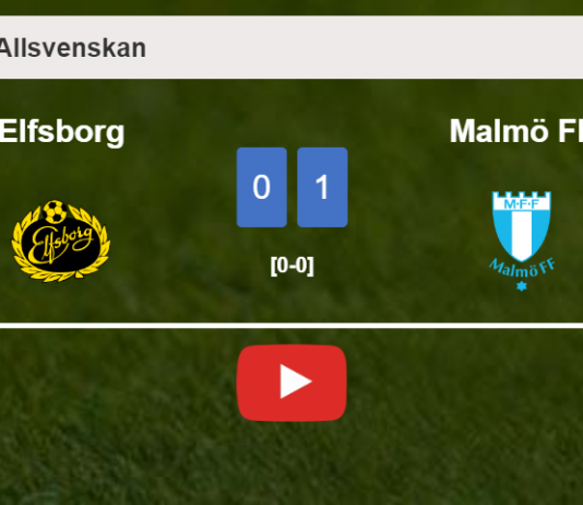 Malmö FF defeats Elfsborg 1-0 with a late and unfortunate own goal from J. Larsson. HIGHLIGHTS