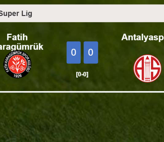 Fatih Karagümrük draws 0-0 with Antalyaspor on Tuesday