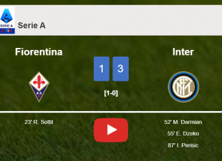 Inter beats Fiorentina 3-1 after recovering from a 0-1 deficit. HIGHLIGHTS, Interview