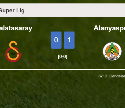 Alanyaspor beats Galatasaray 1-0 with a late goal scored by D. Candeias