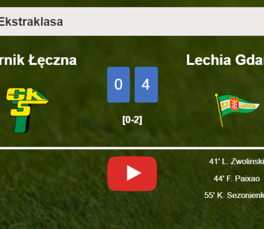 Lechia Gdańsk overcomes Górnik Łęczna 4-0 after a incredible match. HIGHLIGHTS