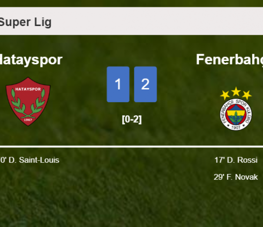 Fenerbahçe tops Hatayspor 2-1