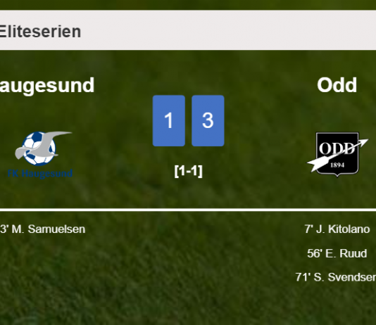 Odd defeats Haugesund 3-1