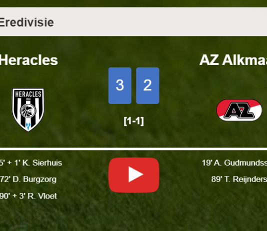 Heracles conquers AZ Alkmaar 3-2. HIGHLIGHTS
