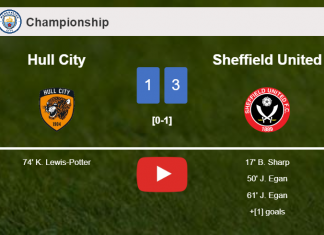 Sheffield United conquers Hull City 3-1. HIGHLIGHTS