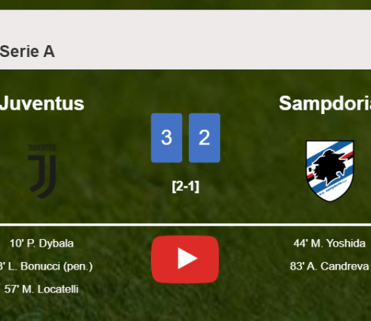 Juventus tops Sampdoria 3-2. HIGHLIGHTS