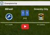 Millwall and Coventry City draw 1-1 on Saturday. HIGHLIGHTS