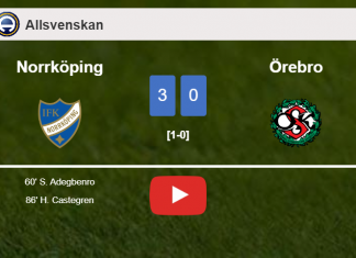 Norrköping conquers Örebro 3-0. HIGHLIGHTS