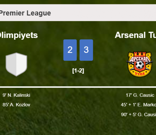 Arsenal Tula defeats Olimpiyets 3-2