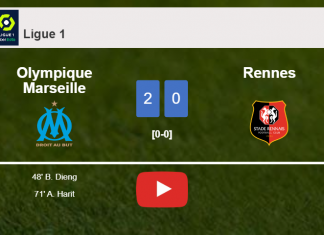 Olympique Marseille overcomes Rennes 2-0 on Sunday. HIGHLIGHTS