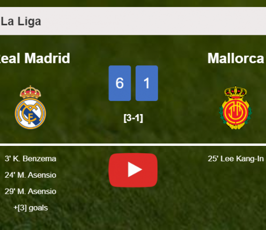 Real Madrid annihilates Mallorca 6-1 after playing a fantastic match. HIGHLIGHTS