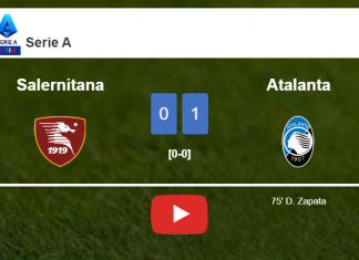 Atalanta overcomes Salernitana 1-0 with a goal scored by D. Zapata. HIGHLIGHTS