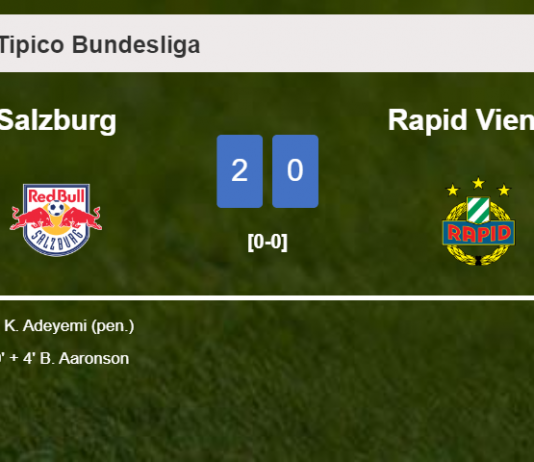 Salzburg defeats Rapid Vienna 2-0 on Sunday