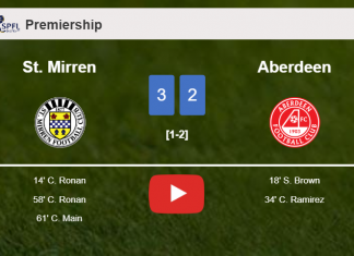 St. Mirren overcomes Aberdeen after recovering from a 1-2 deficit. HIGHLIGHTS