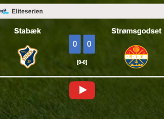 Stabæk draws 0-0 with Strømsgodset on Wednesday. HIGHLIGHTS