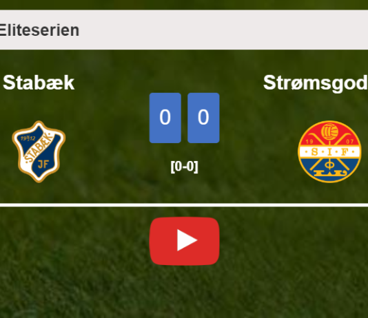 Stabæk draws 0-0 with Strømsgodset on Wednesday. HIGHLIGHTS