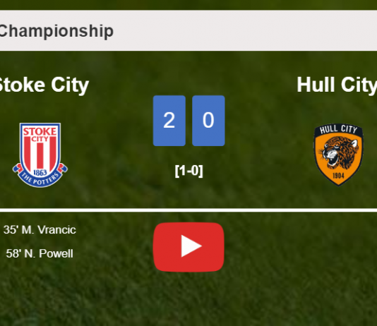 Stoke City surprises Hull City with a 2-0 win. HIGHLIGHTS Stoke City surprises Hull City with a 2-0 win. HIGHLIGHTS
