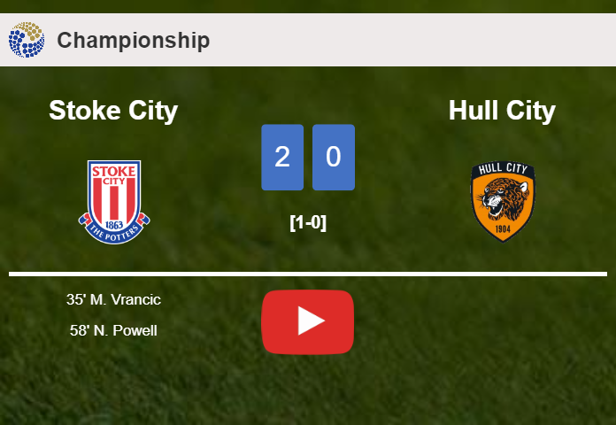 Stoke City surprises Hull City with a 2-0 win. HIGHLIGHTS
