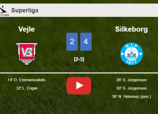 Silkeborg overcomes Vejle 4-2. HIGHLIGHTS