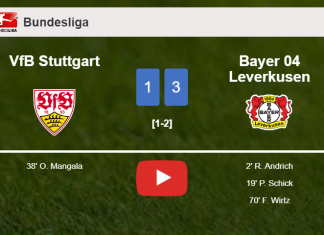 Bayer 04 Leverkusen conquers VfB Stuttgart 3-1. HIGHLIGHTS