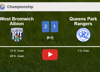 West Bromwich Albion recovers a 0-1 deficit to overcome Queens Park Rangers 2-1. HIGHLIGHTS