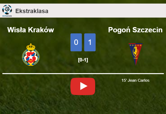 Pogoń Szczecin conquers Wisła Kraków 1-0 with a goal scored by Jean Carlos. HIGHLIGHTS