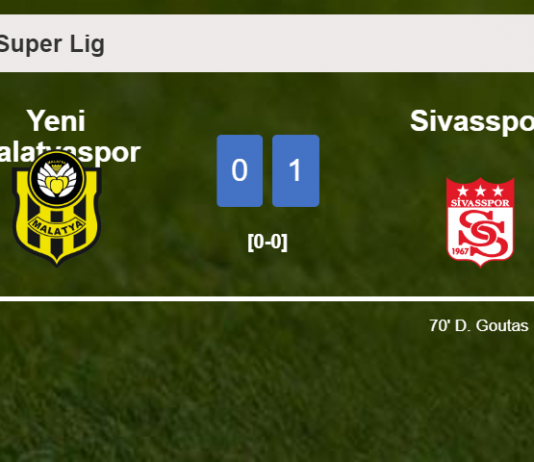 Sivasspor prevails over Yeni Malatyaspor 1-0 with a goal scored by D. Goutas