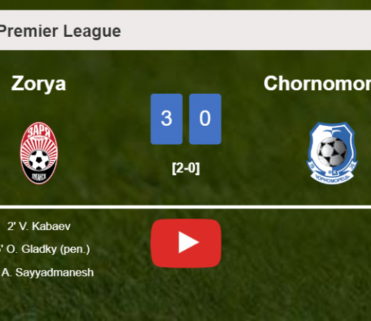 Zorya conquers Chornomorets 3-0. HIGHLIGHTS
