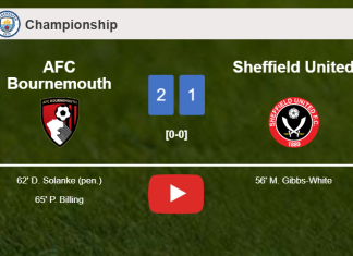 AFC Bournemouth recovers a 0-1 deficit to defeat Sheffield United 2-1. HIGHLIGHTS
