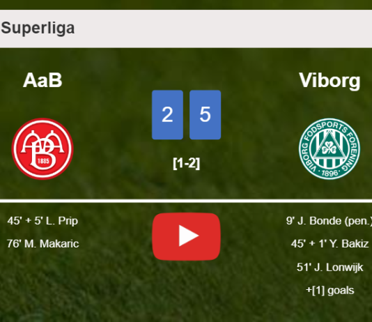 Viborg defeats AaB 5-2 after playing a incredible match. HIGHLIGHTS