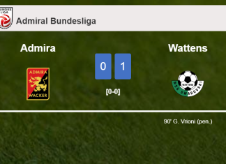 Wattens overcomes Admira 1-0 with a late goal scored by G. Vrioni