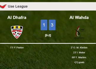 Al Wahda defeats Al Dhafra 3-1