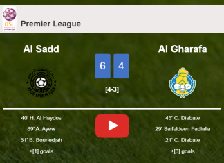 Al Sadd prevails over Al Gharafa 6-4 after playing a incredible match. HIGHLIGHTS